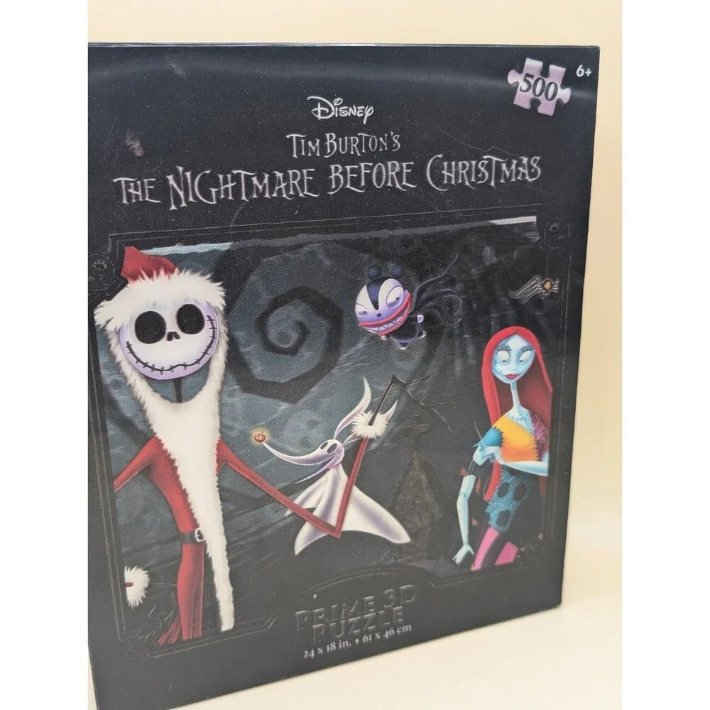Disney Nightmare Before Christmas Prime 3D Jigsaw Puzzle 500 Pcs Jack Sally *